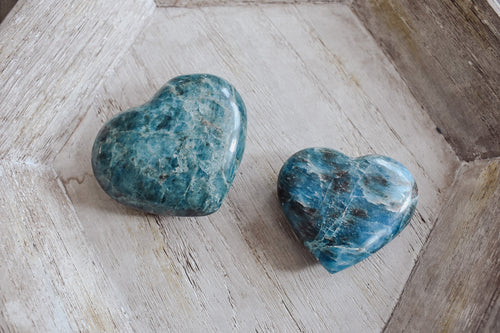 Blue Apatite Hearts Healing crystals