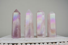 Load image into Gallery viewer, Angel Aura Rose Quartz Towers