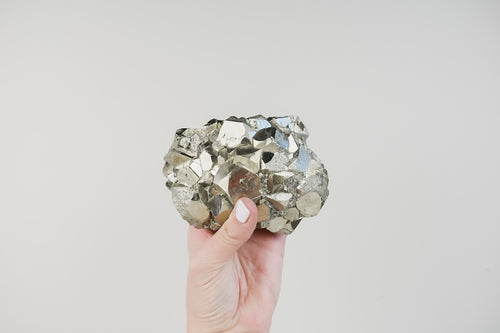 Pyrite Fools Gold Crystal Cluster