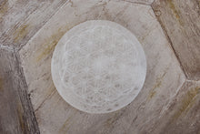 Load image into Gallery viewer, Selenite Crystal Charger Flower of Life Healing Crystal