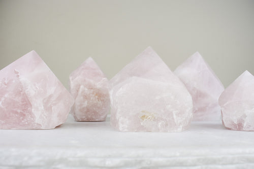 Rose Quartz Polished Point Healing Crystal Love Stone