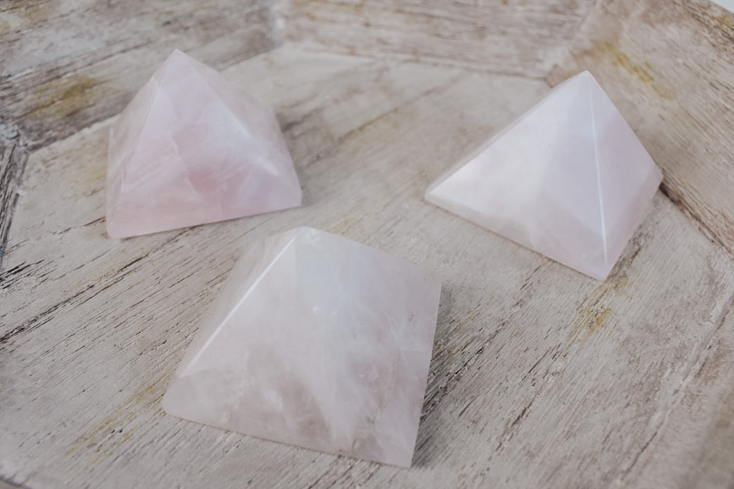 Rose Quartz Pyramids Healing Crystal