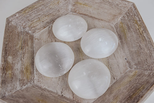 Selenite Palm Stones Soap Stones Healing crystals
